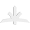 Ekena Millwork Davenport Architectural Grade PVC Gable Bracket, 60"W x 35"H x 6"D x 6"F, 14/12 Pitch GBP060X35X0606DAV00 - alternate 3